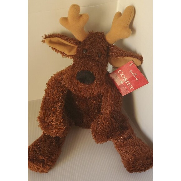 Hallmark Comet Reindeer Jingle Bell Stuffed Animal Plush Christmas Moose W/ Tag - Picture 1 of 10